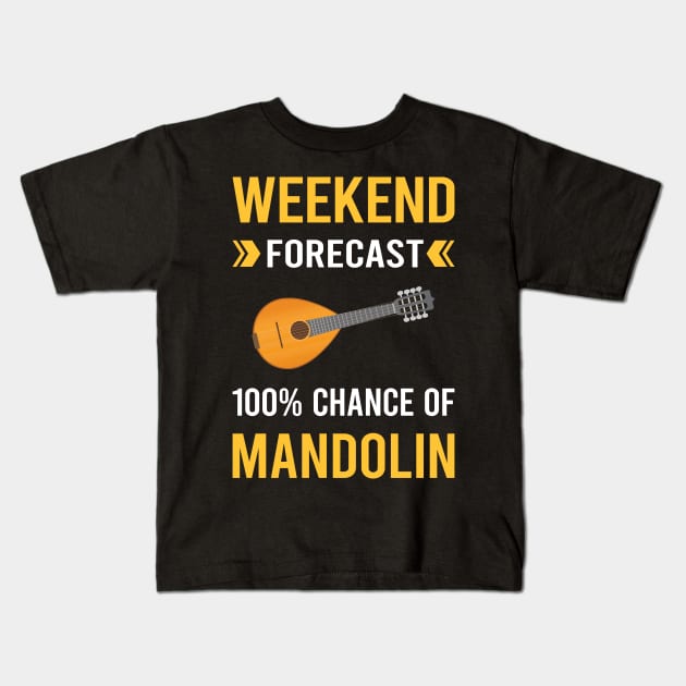 Weekend Forecast Mandolin Kids T-Shirt by Bourguignon Aror